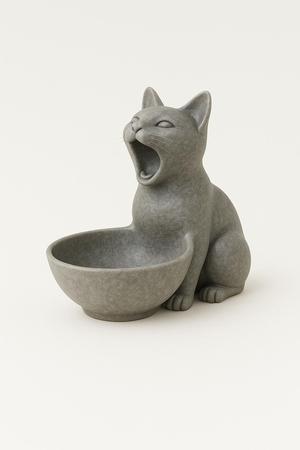 Yawning Cat Bowl – Cute Cat-Themed Dish
