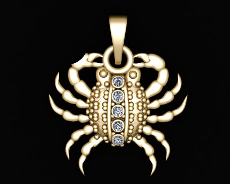 Animals Gold Pendant  3d printable model