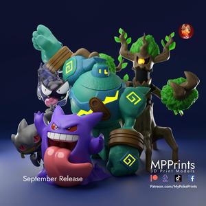 Halloween Ghost statue - presupported model with multimaterial version