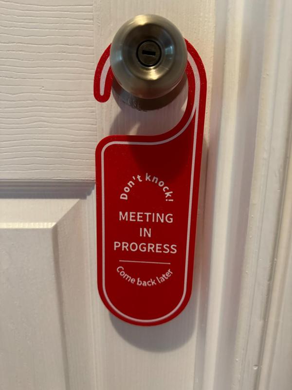 Meeting Door Tag