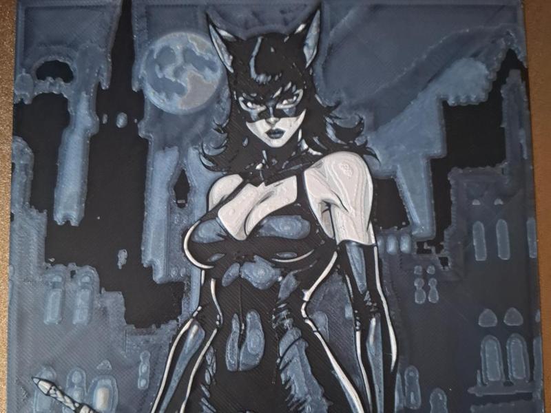 Cat woman Hueforge