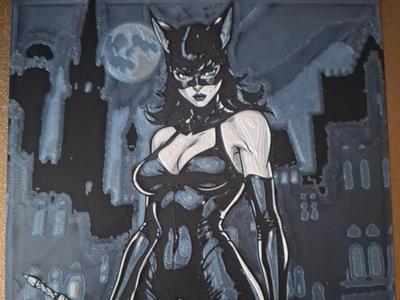 Cat woman Hueforge