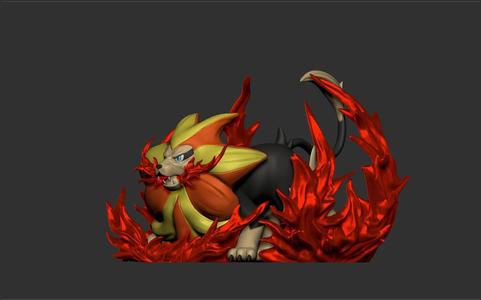 Pyroar (Overheat) - 3D Print Model - STL for 3D Printing