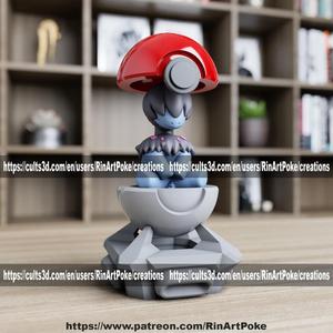 Deino in the pokeball from Pokemon