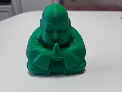 Smiling Buddha with Praying Hands  Joyful 