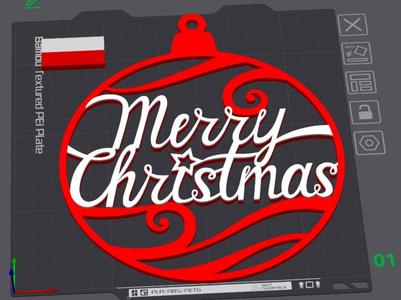 Merry Christmas Ornament 