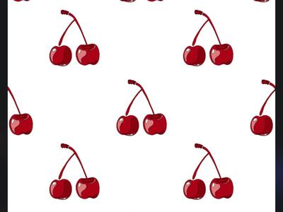 Cherry outline wall template