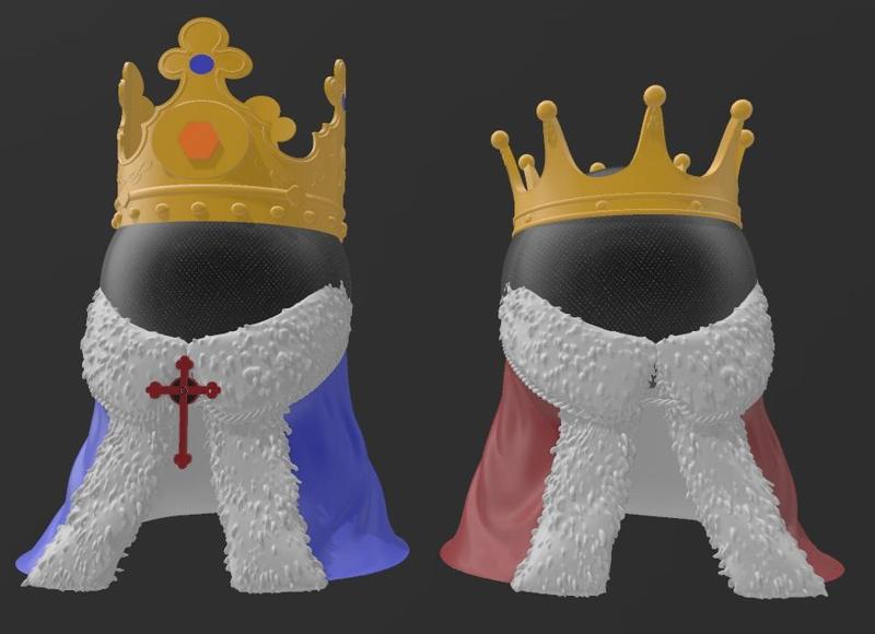 Suporte Alexa Echo Dot 4a e 5a Geração King and Queen Alexa