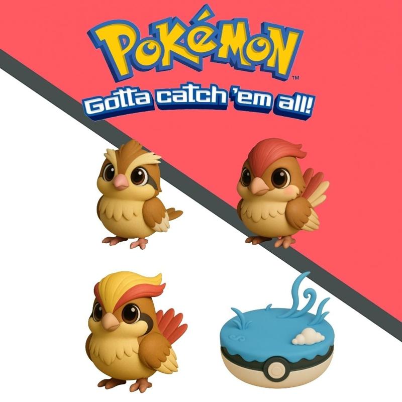 Pokemon Pidgey evolution pack x 4 units