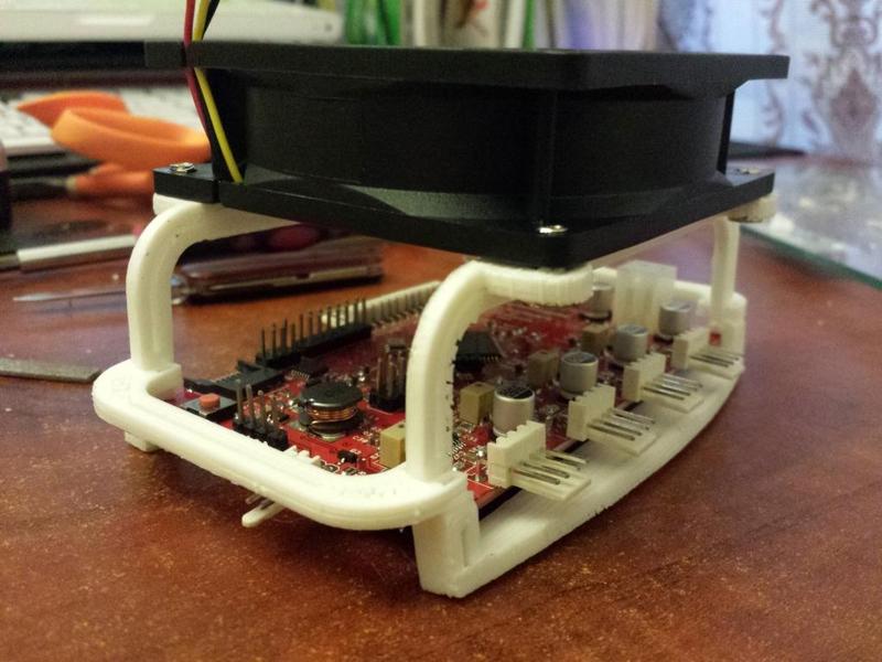 Printrboard Mount w/ 80mm x 80mm x 25mm fan