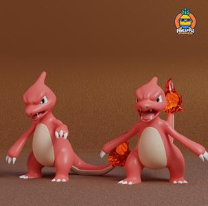 Pokemon - Charmeleon with 2 poses