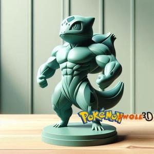 Muscular Bulbasaur - Swole 3D Figure