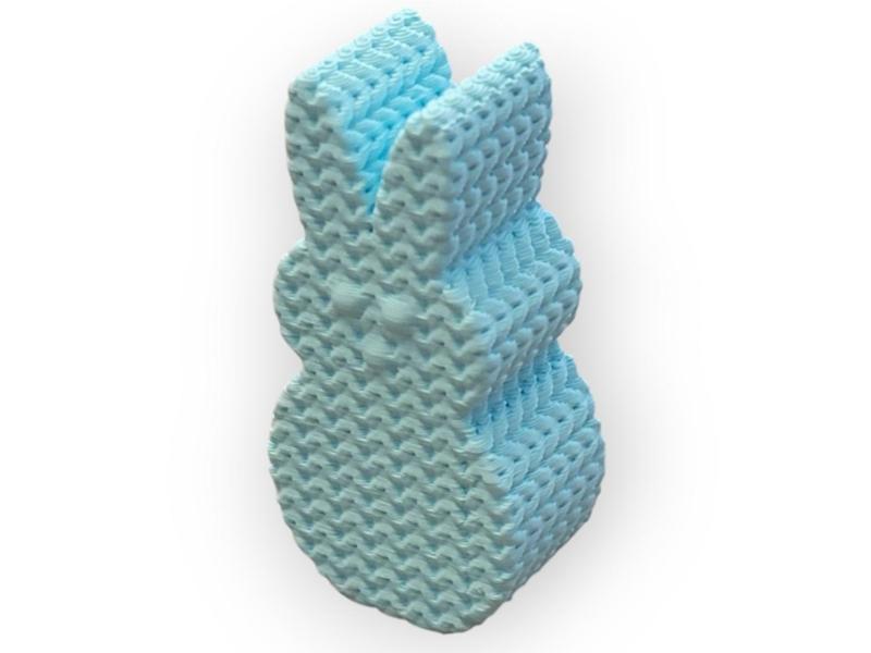 Knitted Easter Bunny Peep - Thicker Knit