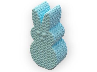 Knitted Easter Bunny Peep - Thicker Knit