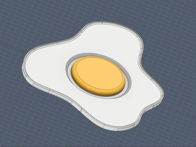 Fried Egg Coaster for Cans