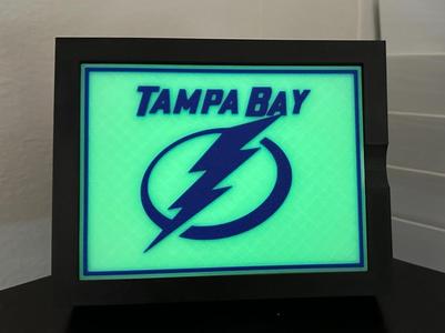 Tampa Bay Lightning Backlit Lithophane