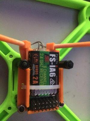 30.5 X 30.5 MM Mount for FS-iA6 Reciever w/ Antenna Tubes