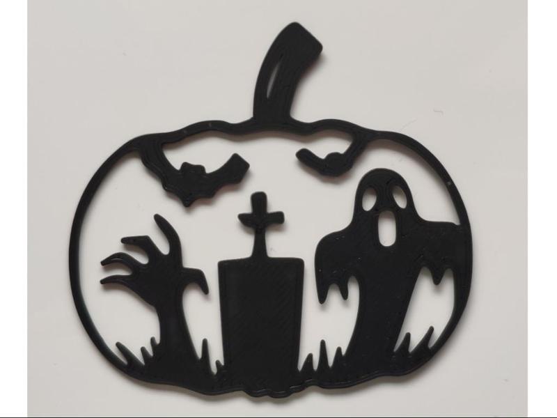 Halloween decoration - pumpkin sticker