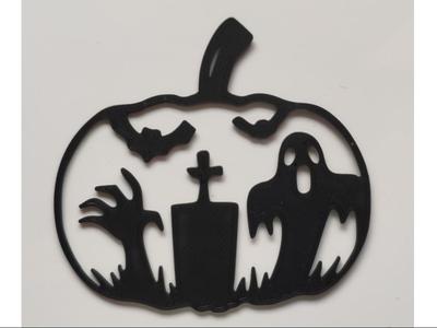 Halloween decoration - pumpkin sticker
