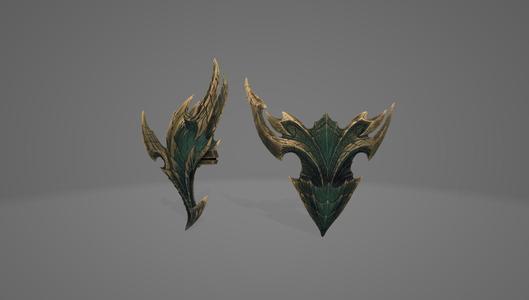 MONSTER HUNTER WORLD ACIDIC ACIDIC GLAVENUS SWORD AND SHIELD