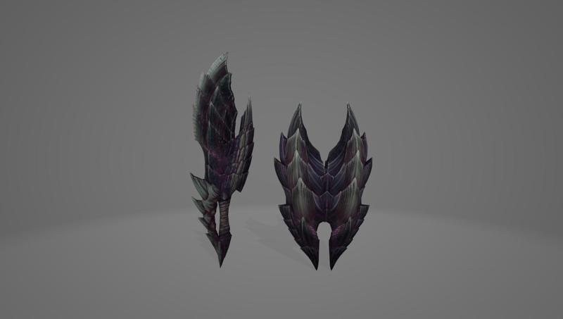 MONSTER HUNTER WORLD ALATREON SWORD AND SHIELD