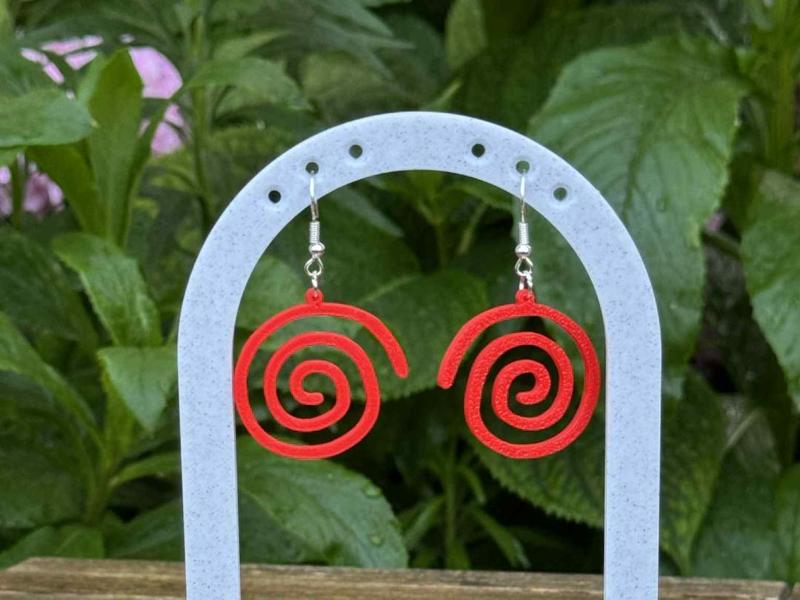 Sega Dreamcast logo earrings
