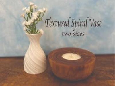 Textured Spiral Vase (two sizes)