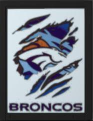 Broncos NFL Lithophane + Frame