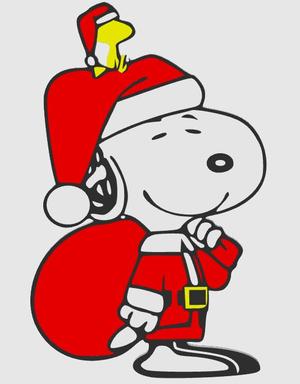 snoopy santa