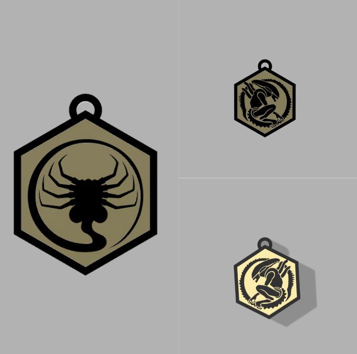 👽 ALIEN KEYCHAIN SET - LIFE CYCLE OF TERROR 👽
