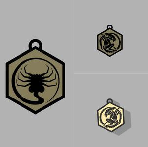 👽 ALIEN KEYCHAIN SET - LIFE CYCLE OF TERROR 👽