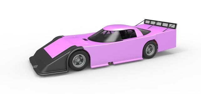 Diecast Asphalt Outlaw Super late model Scale 1:25