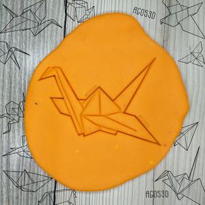 Paper crane - origami COOKIE CUTTER - CUTTER PLATE OF GALLETS OR oriental FONDANT - 8cm