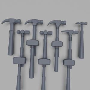 Miniature hammer collection, 12 different models for diorama
