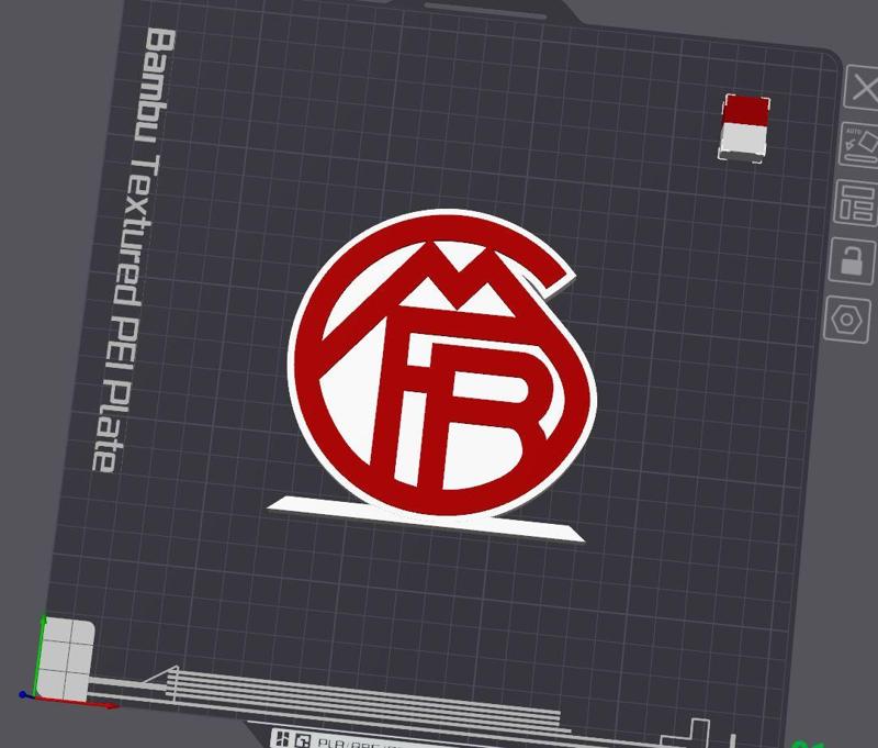 FC Bayern München Logo Table Stand "1923"