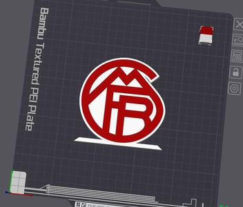 FC Bayern München Logo Table Stand "1923"