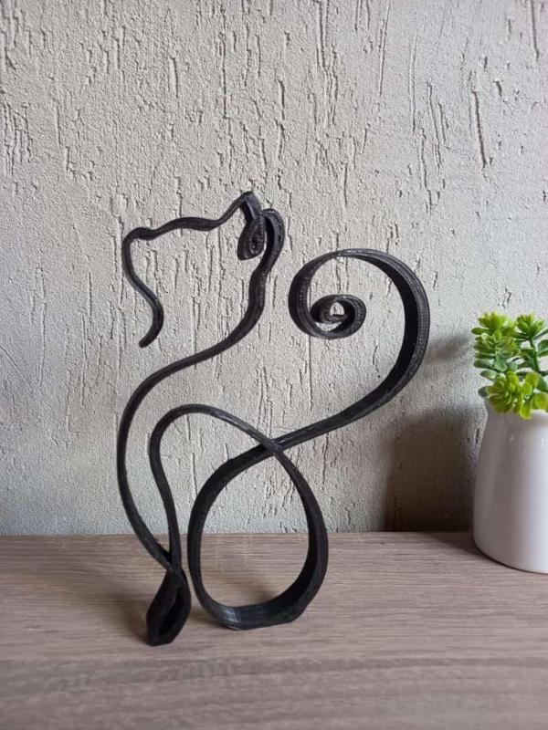 Gato firulete doodle - Sculpture