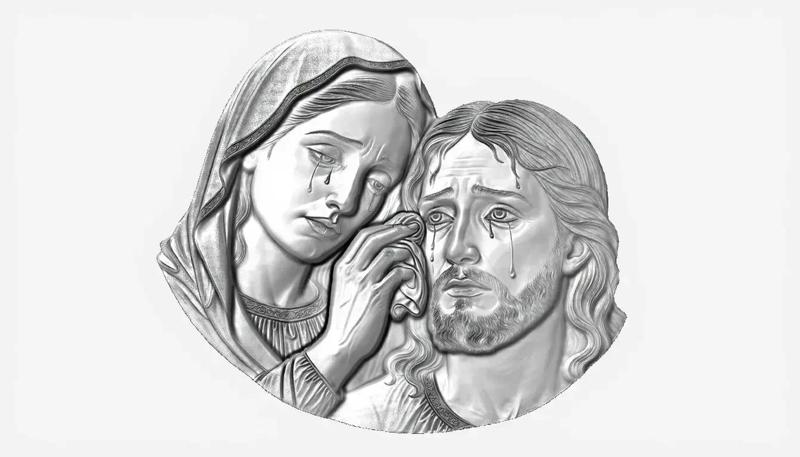 MARY AND JESUS ​​IN TEARS