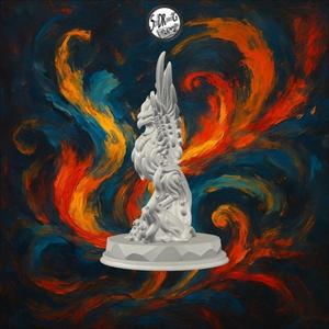 Phoenix Bird Statue — Flames of Rebirth – SoliDRawinGs SG446