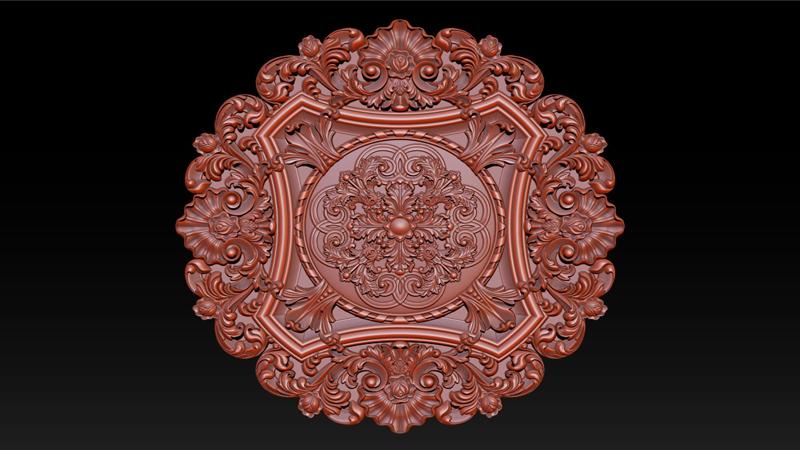 Decorative Ceiling Center - for CNC router