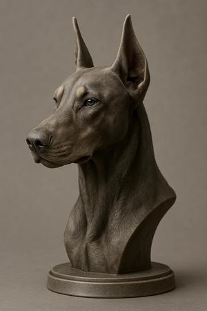 Doberman bust