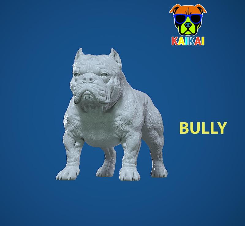 American Bully model - Bully statue Dog - 3D print