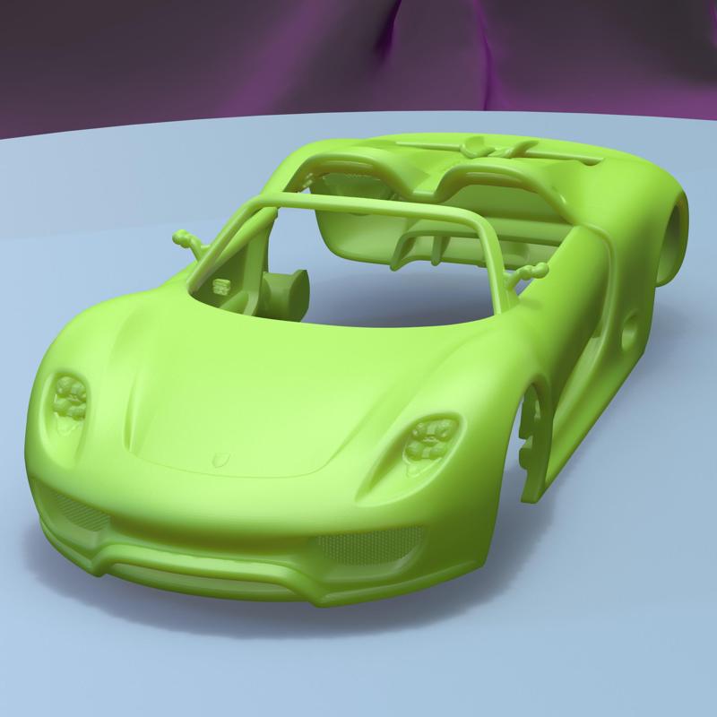 PORSCHE 918 SPYDER 2011 (1/24) printable car body