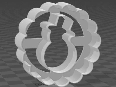 Linzer Snowman Cookie Cutter