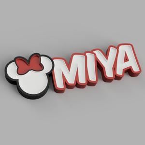 NAMELED MIYA WITH MINNIE - LED LAMP WITH NAME
