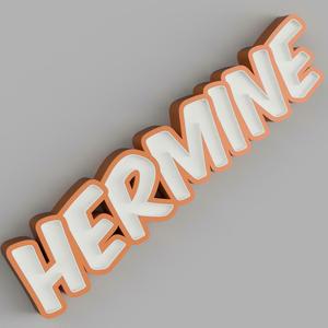NAMELED HERMINE - LED LAMP WITH NAME