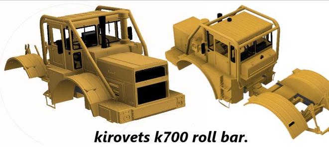 mudrunner k700 kirovets rc tractor roll bar