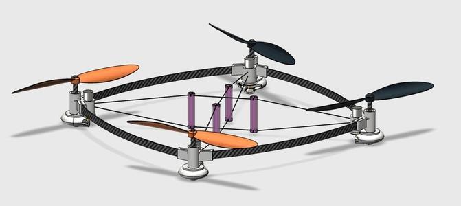 "Tension Bee" - a Sturdy Lightweight Copter-Frame