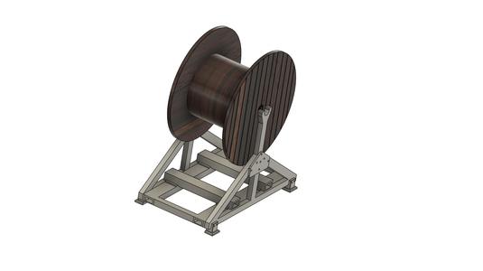 Cable reel with drum Power reel stand