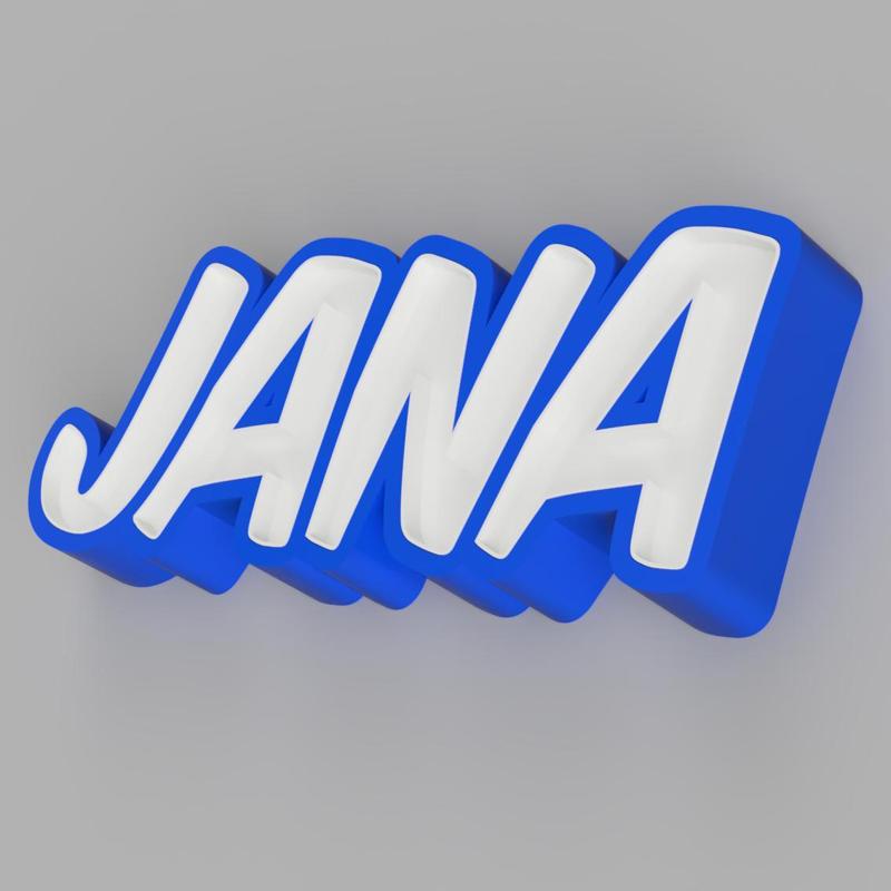 NAMELED JANA - LED LAMP WITH NAME